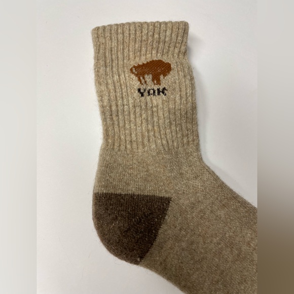 Yak wool blend thermal socks taupe brown 40-42 Mongolia - Picture 3 of 5